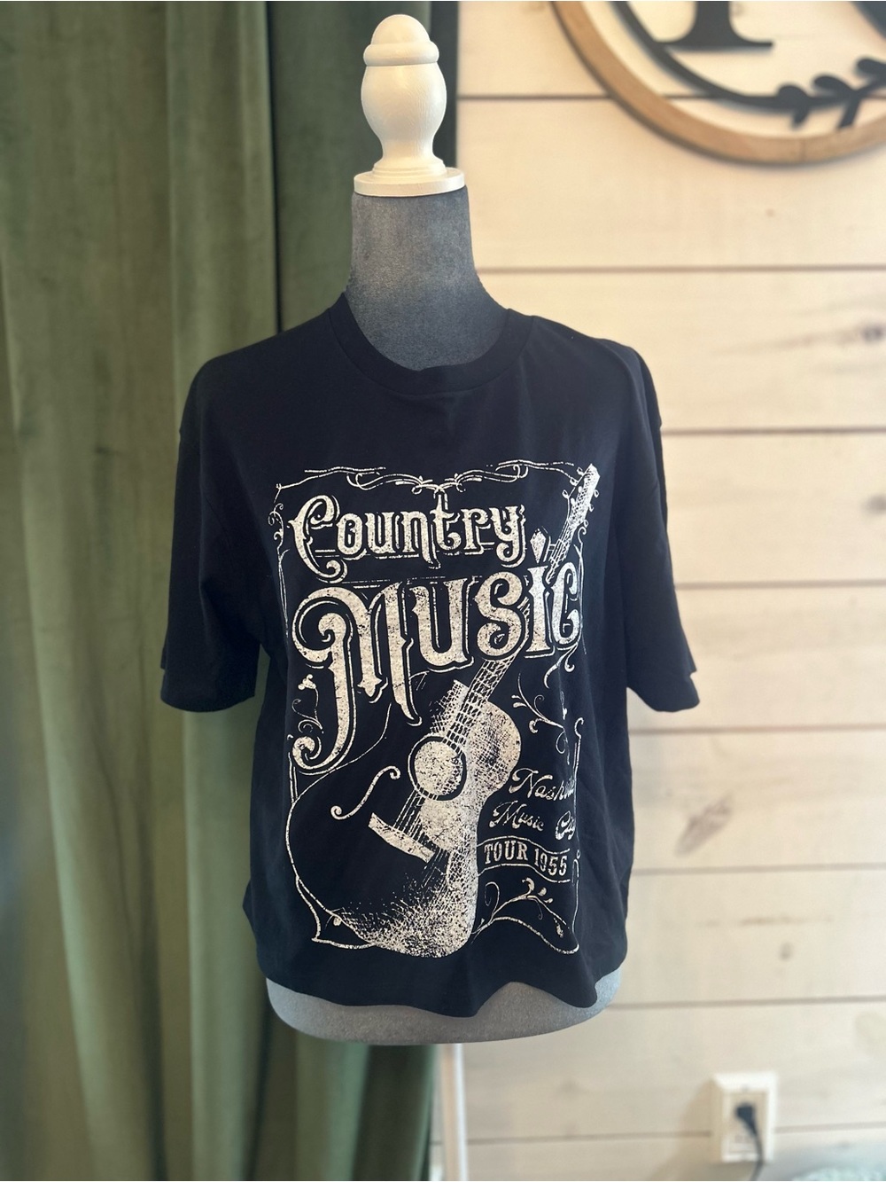 Country Music Graphic Tee - Black